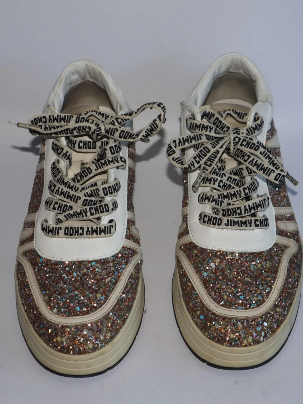 Jimmy Choo Hawaii Glitter Sneakers Women's 39